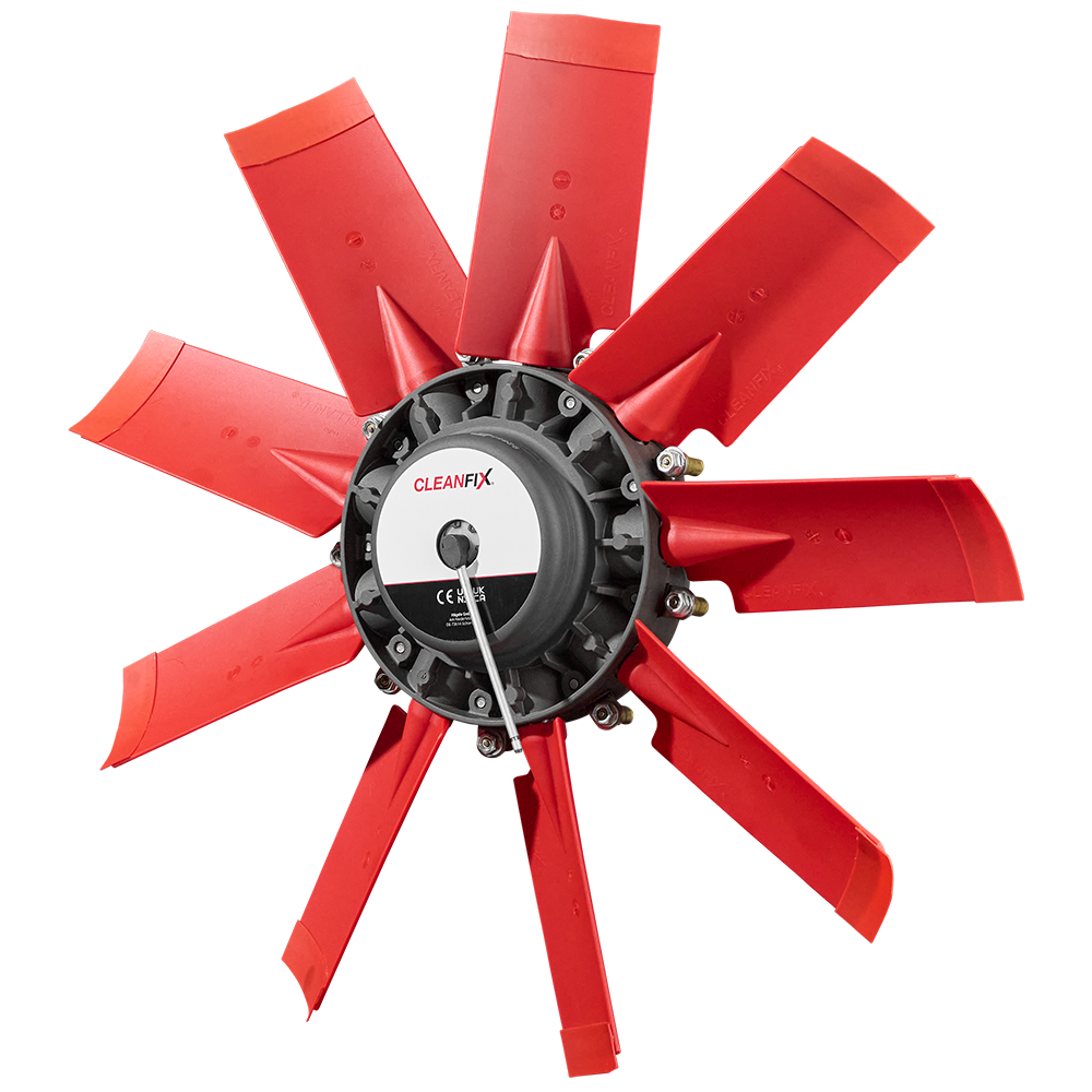 Cleanfix – reversible fans for cleaning radiators